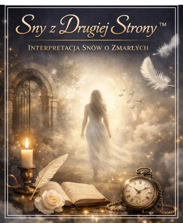 Sny z Drugiej Strony™ – interpretacja snów o zmarłych, przodkach i kontaktach z Duszami. Odkryj przekazy, znaki i uzdrowienie płynące z drugiej strony. Głęboka analiza snów w rytuale EvaHL™